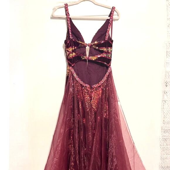 Jonathan Kayne 2238 Formal Prom Pageant Dress Sheer Overlay Size 6 - Picture 10 of 10